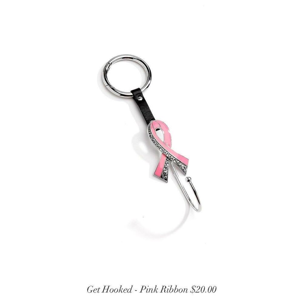 Car headrest hook Pink Ribbon-Purse/bag hook for headrest
